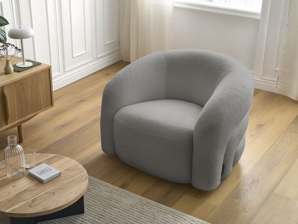 ELINA draaifauteuil in badstof