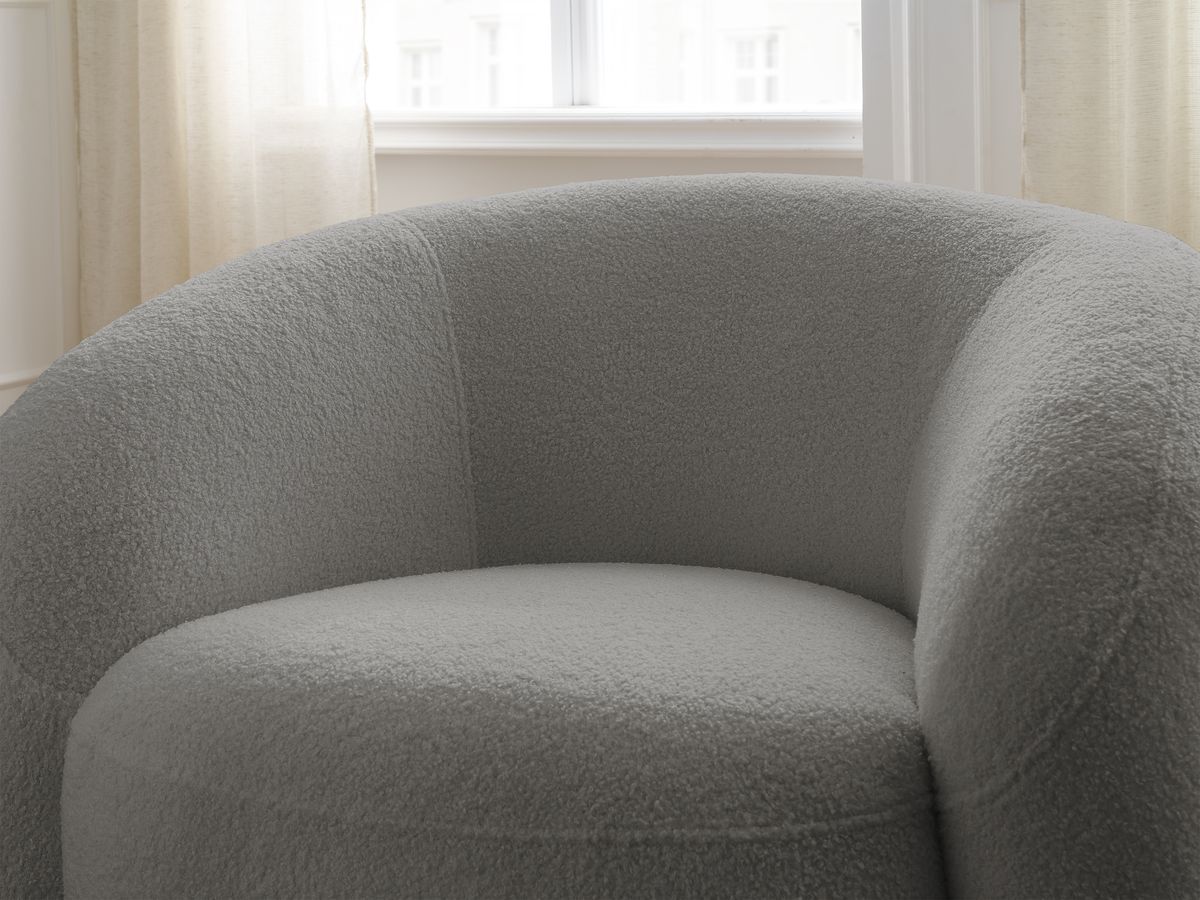 ELINA draaifauteuil in badstof