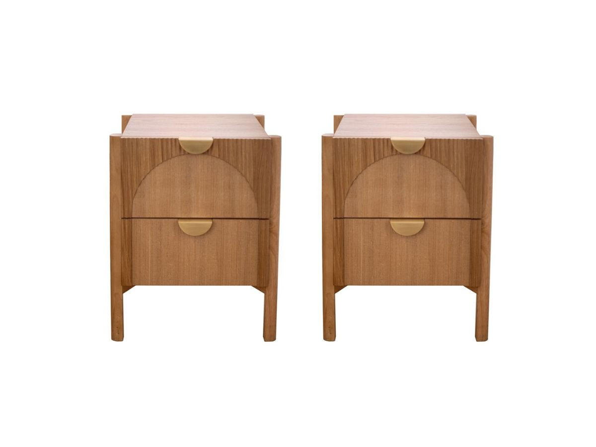 LOLA set met 3-laden ladekast en set van 2 nachtkastjes van essenfineer