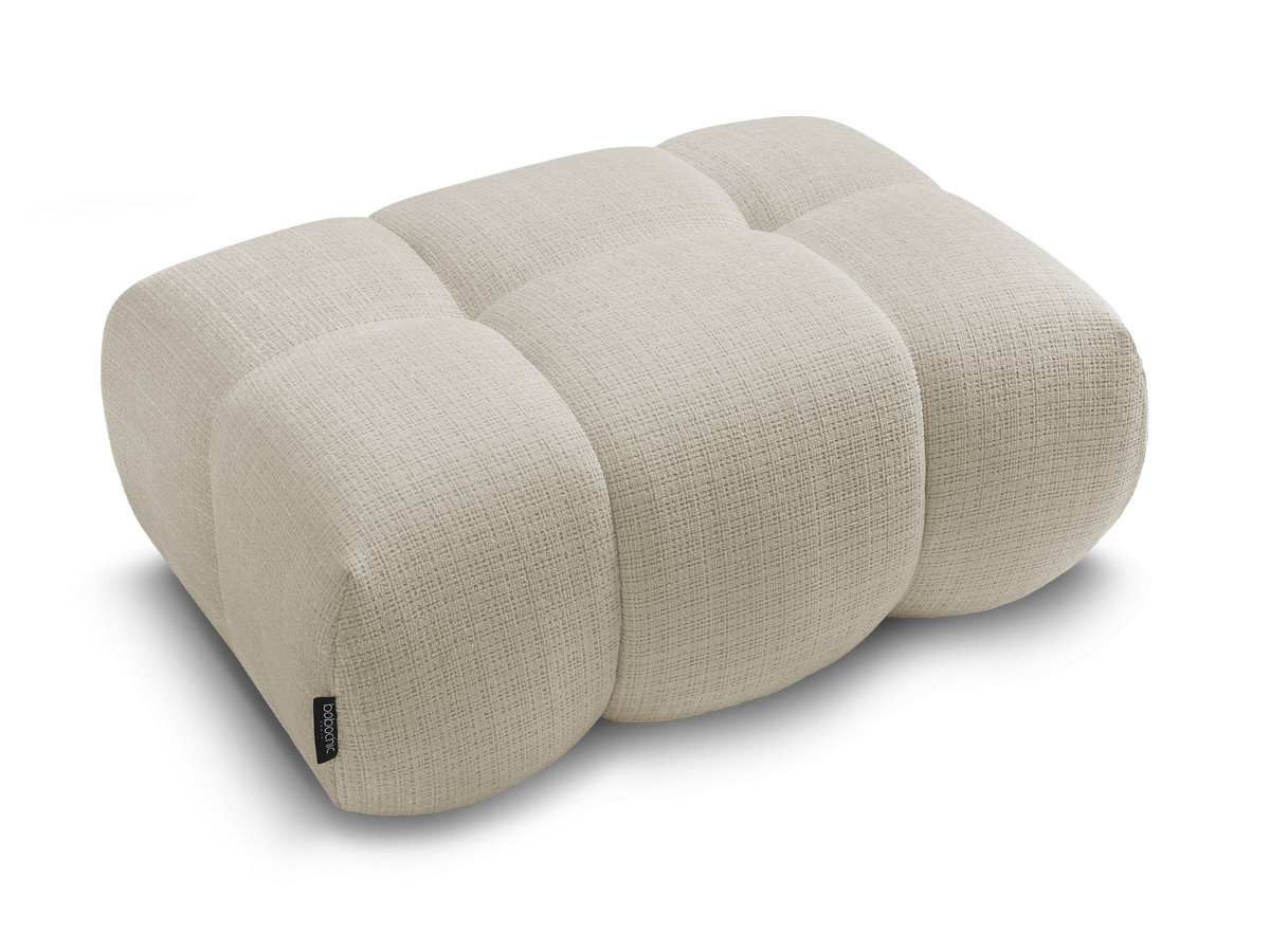 Pouf IVANE tissu texturé