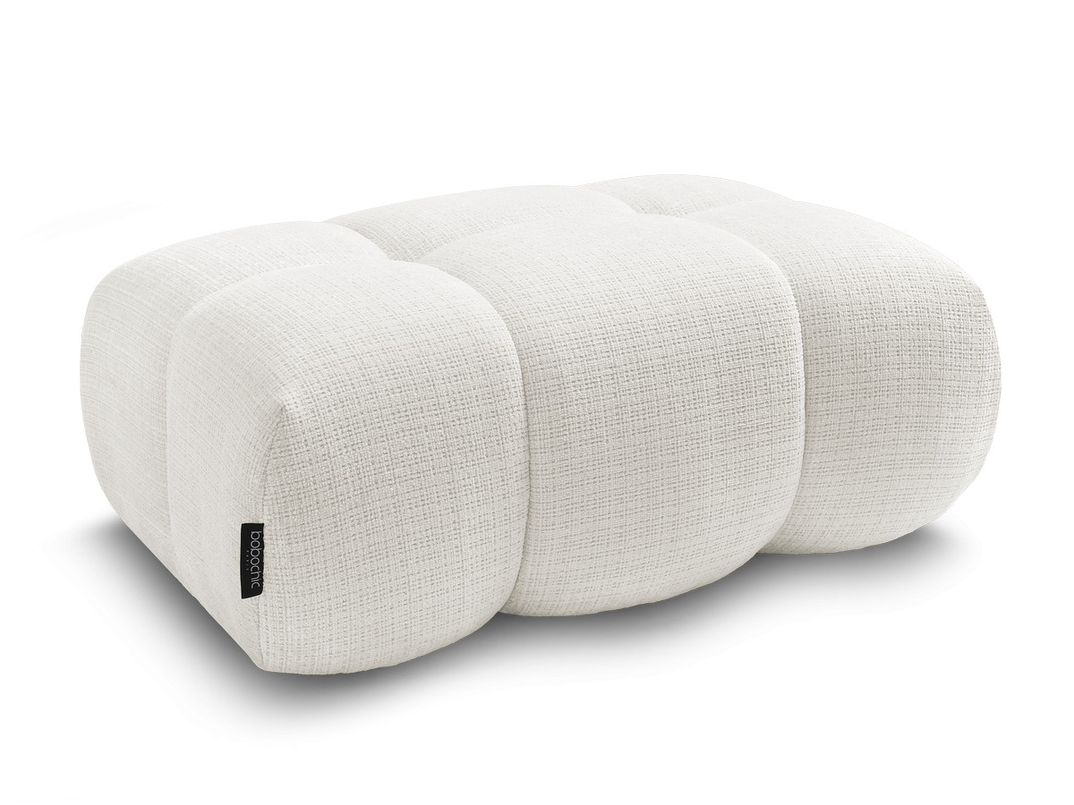 Pouf IVANE tissu texturé