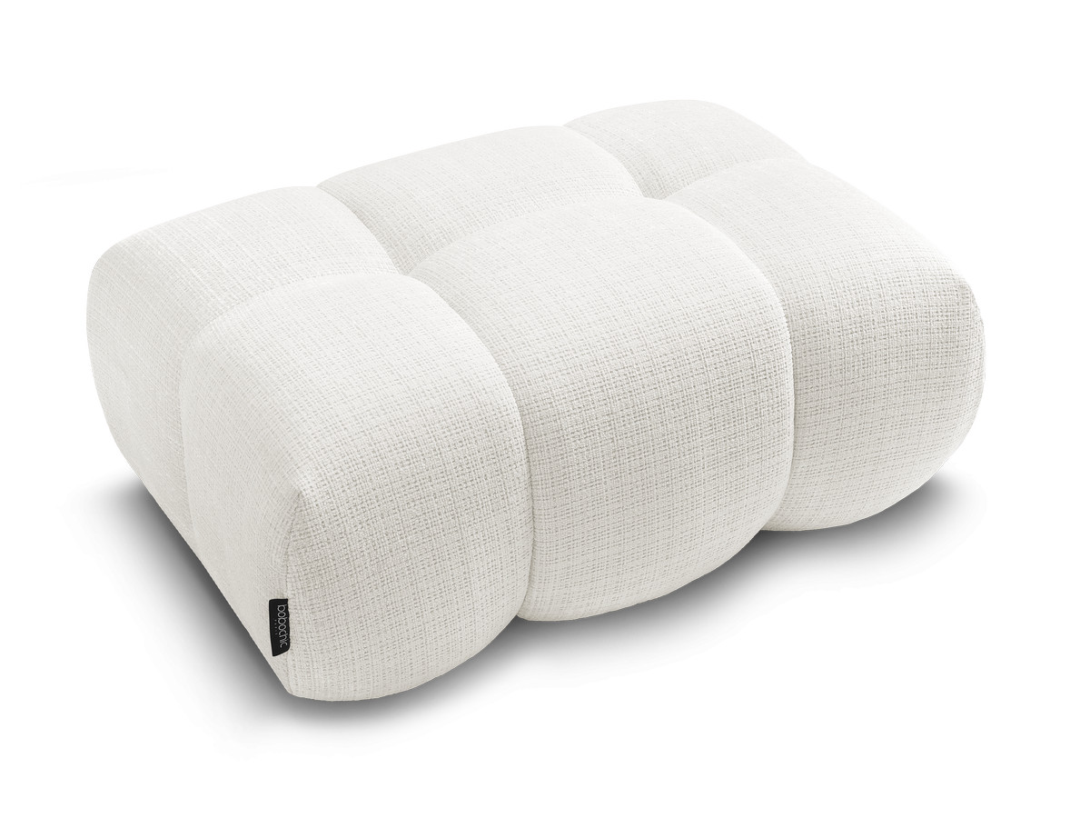 Canapé d'angle fixe EVEREST tissu chiné - Orange - Angle droit - 10 coussins