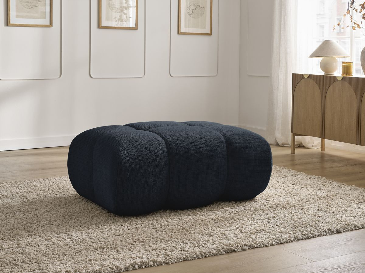 Pouf IVANE tissu texturé
