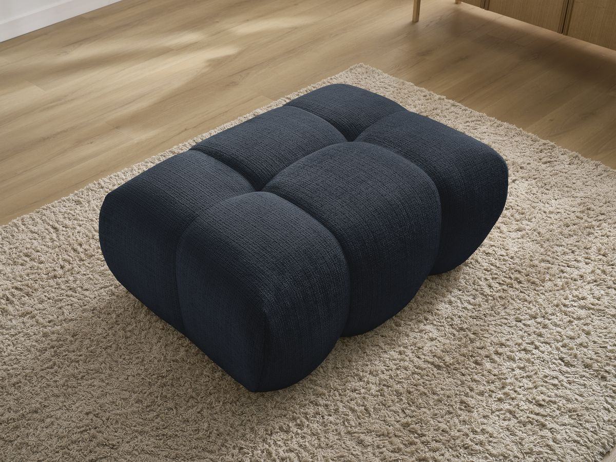 Pouf IVANE tissu texturé