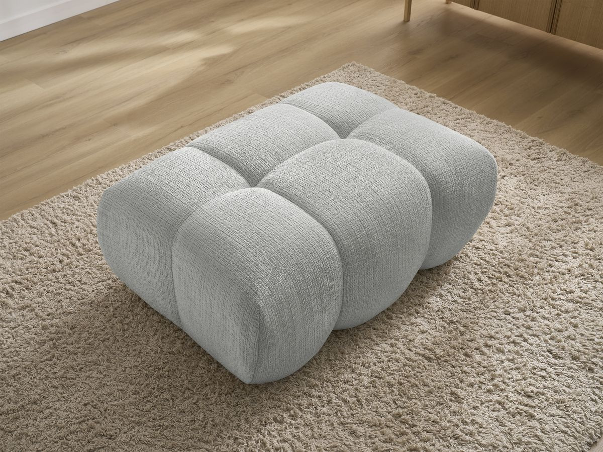 Pouf IVANE tissu texturé