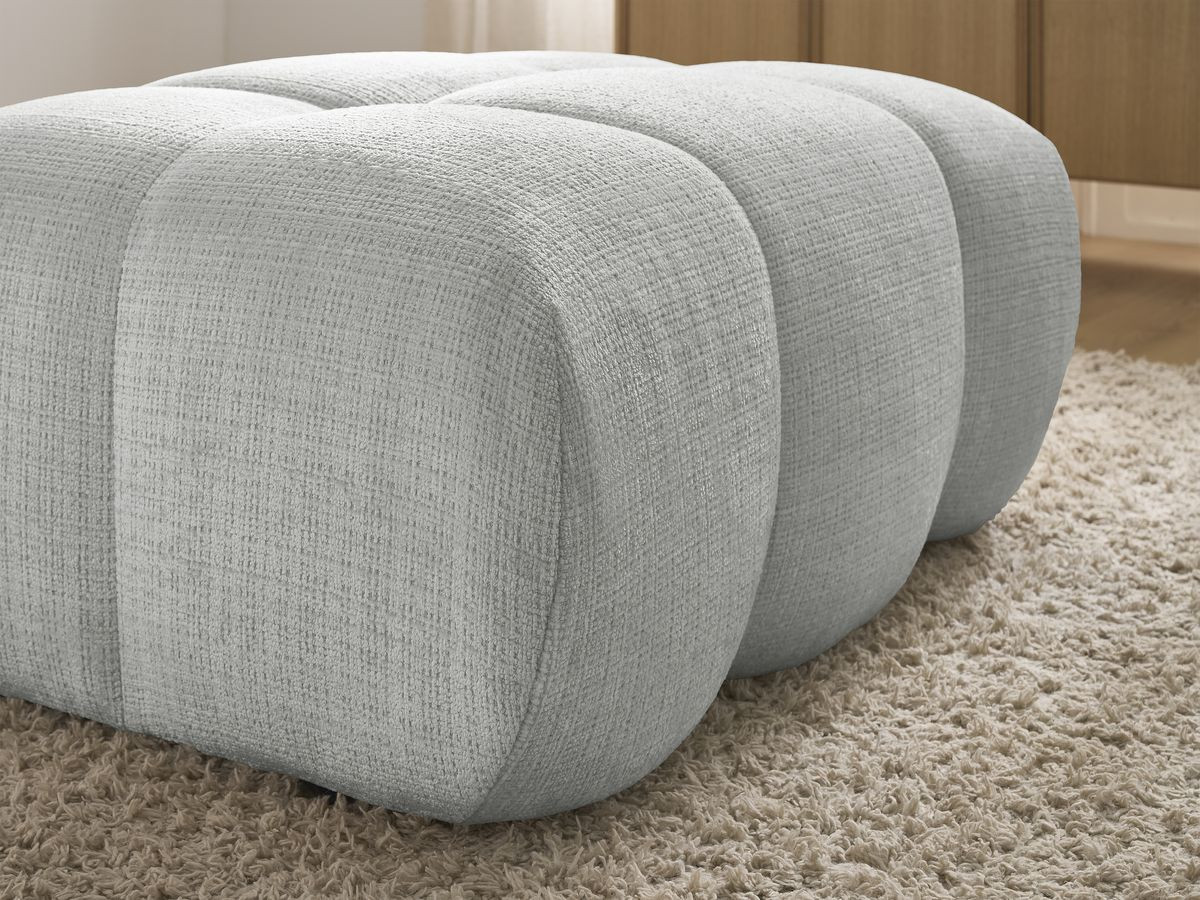 Pouf IVANE tissu texturé