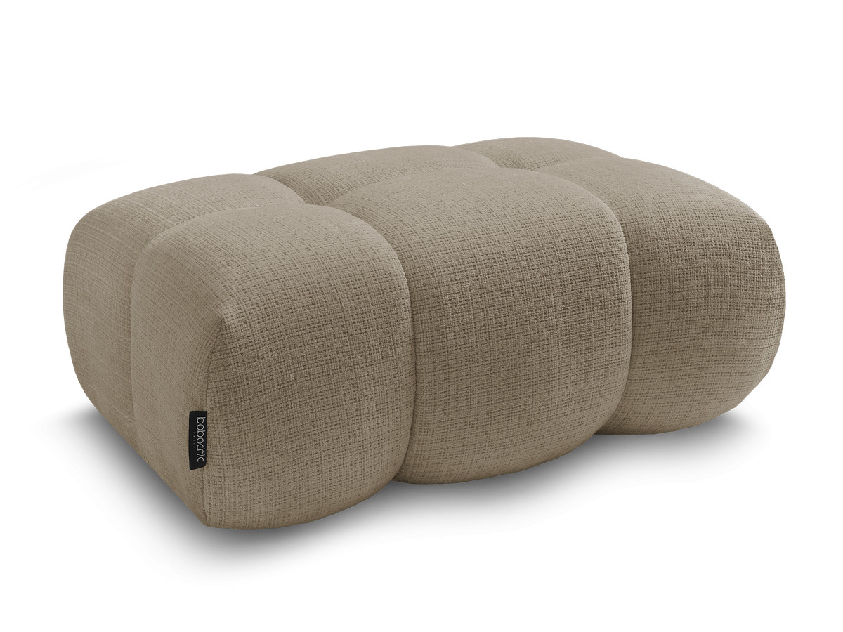 Pouf IVANE tissu texturé