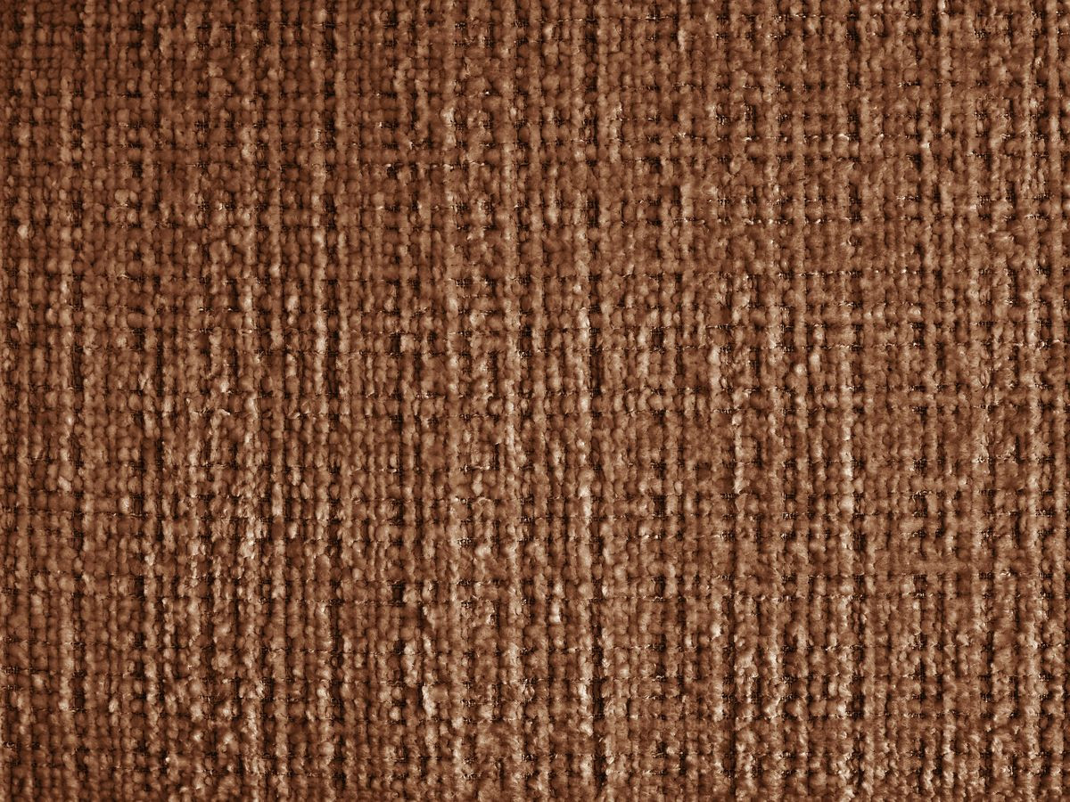 Canapé d'angle fixe EVEREST tissu chiné - Orange - Angle droit - 10 coussins