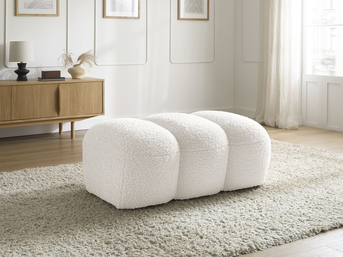 Pouf HIPPOLYTE blanc — vue 5