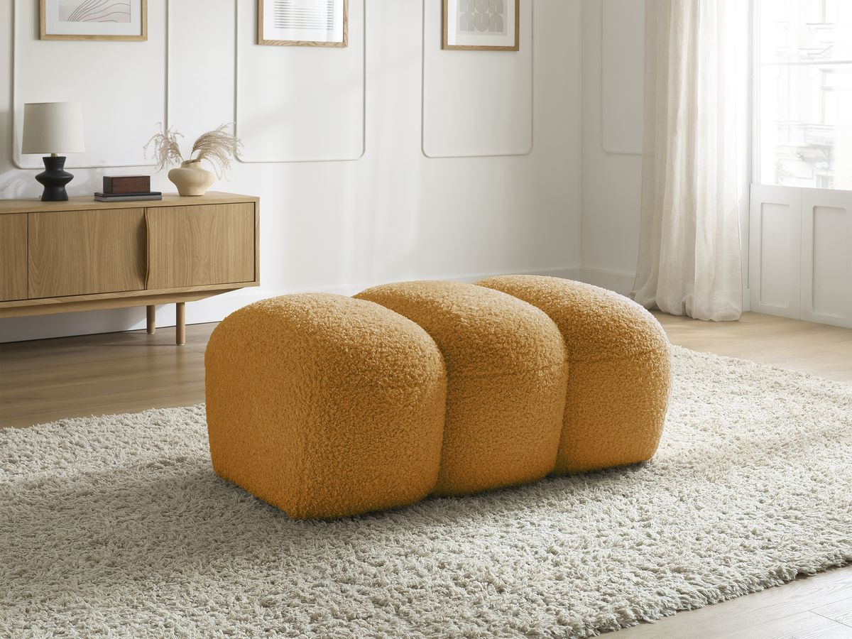 Pouf HIPPOLYTE jaune — vue 5