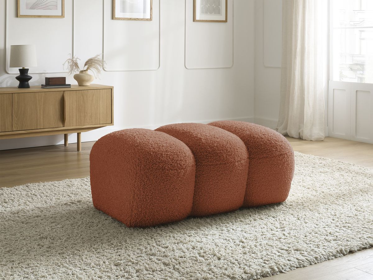 Pouf HIPPOLYTE orange — vue 5