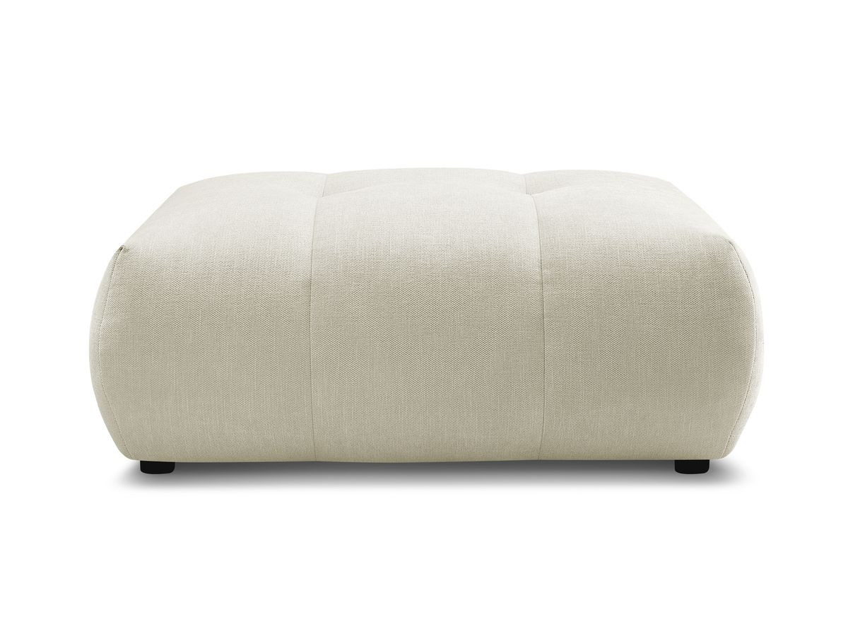 FUJI gladde stoffen poef