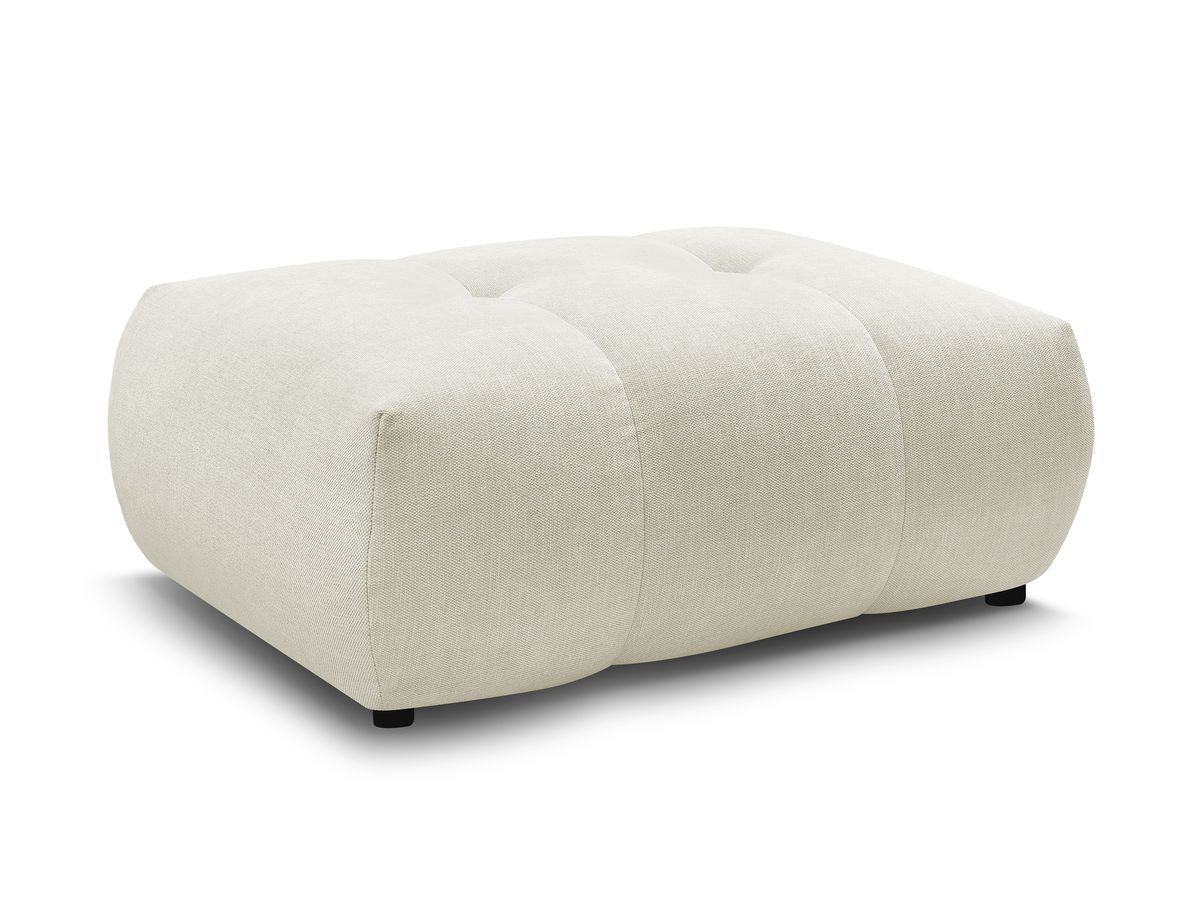 FUJI gladde stoffen poef