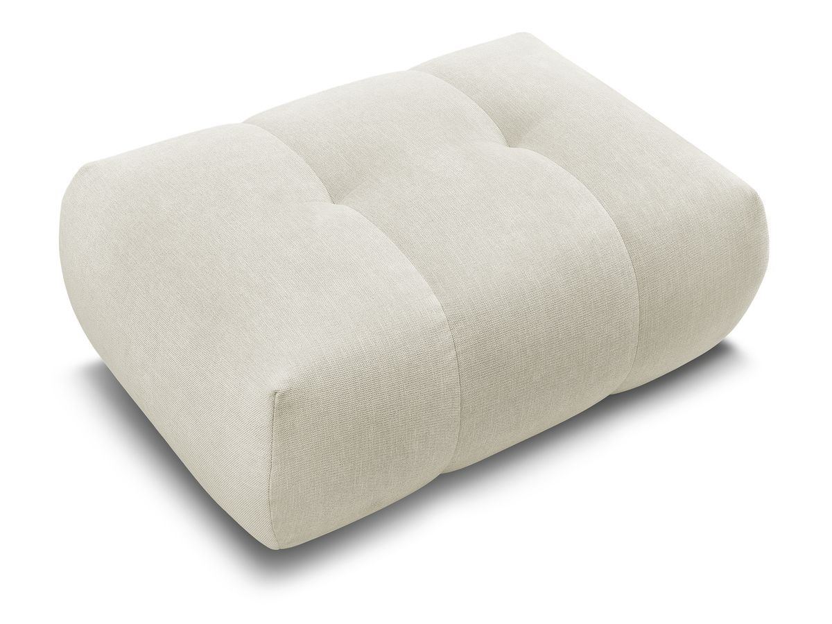 FUJI gladde stoffen poef