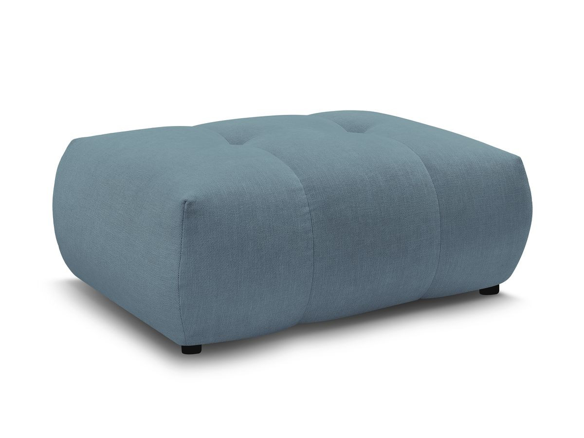 FUJI gladde stoffen poef