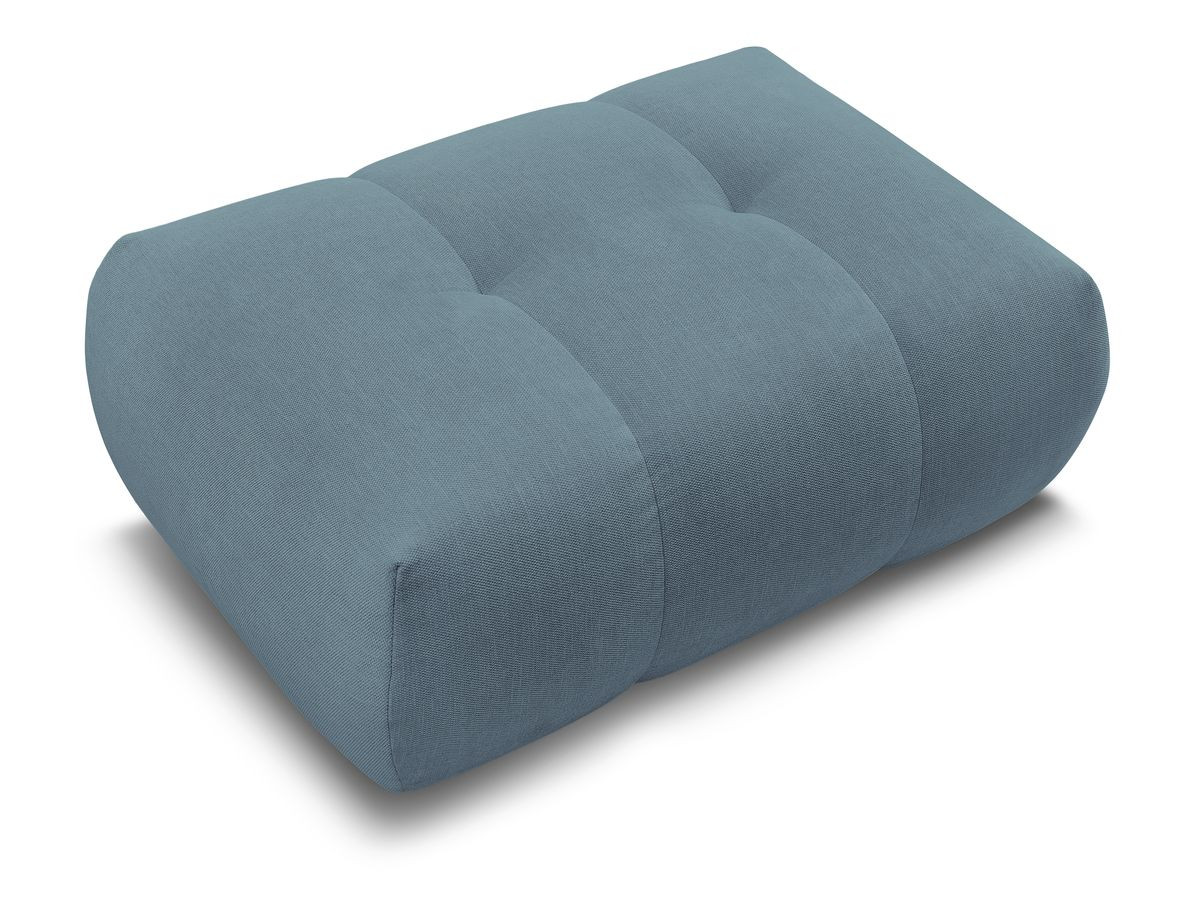 FUJI gladde stoffen poef