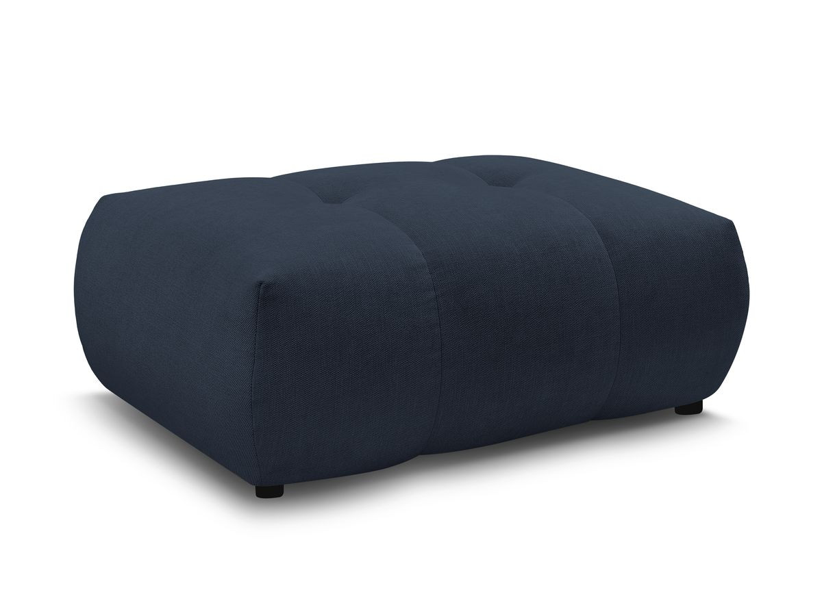 FUJI gladde stoffen poef