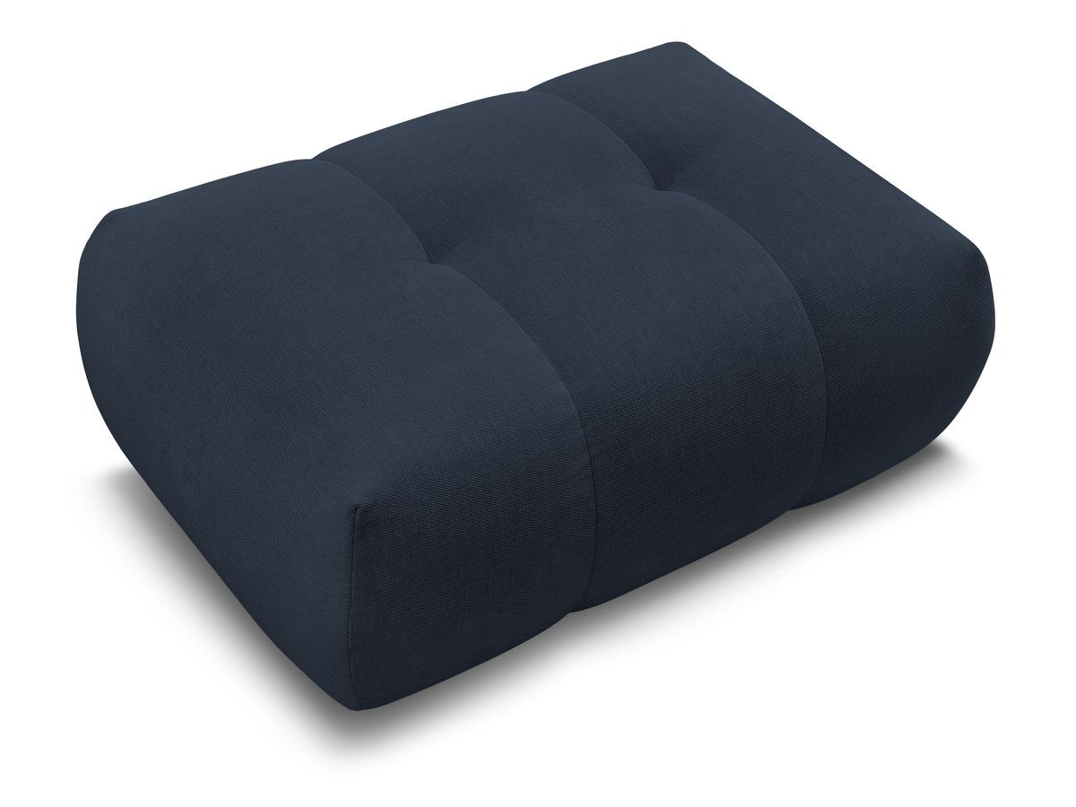 FUJI gladde stoffen poef