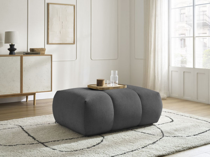 Pouf FUJI tissu lisse