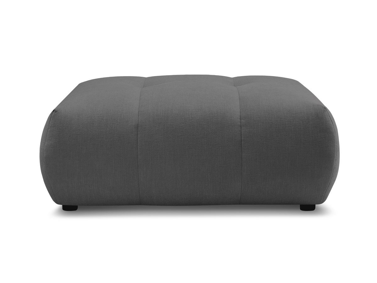FUJI gladde stoffen poef