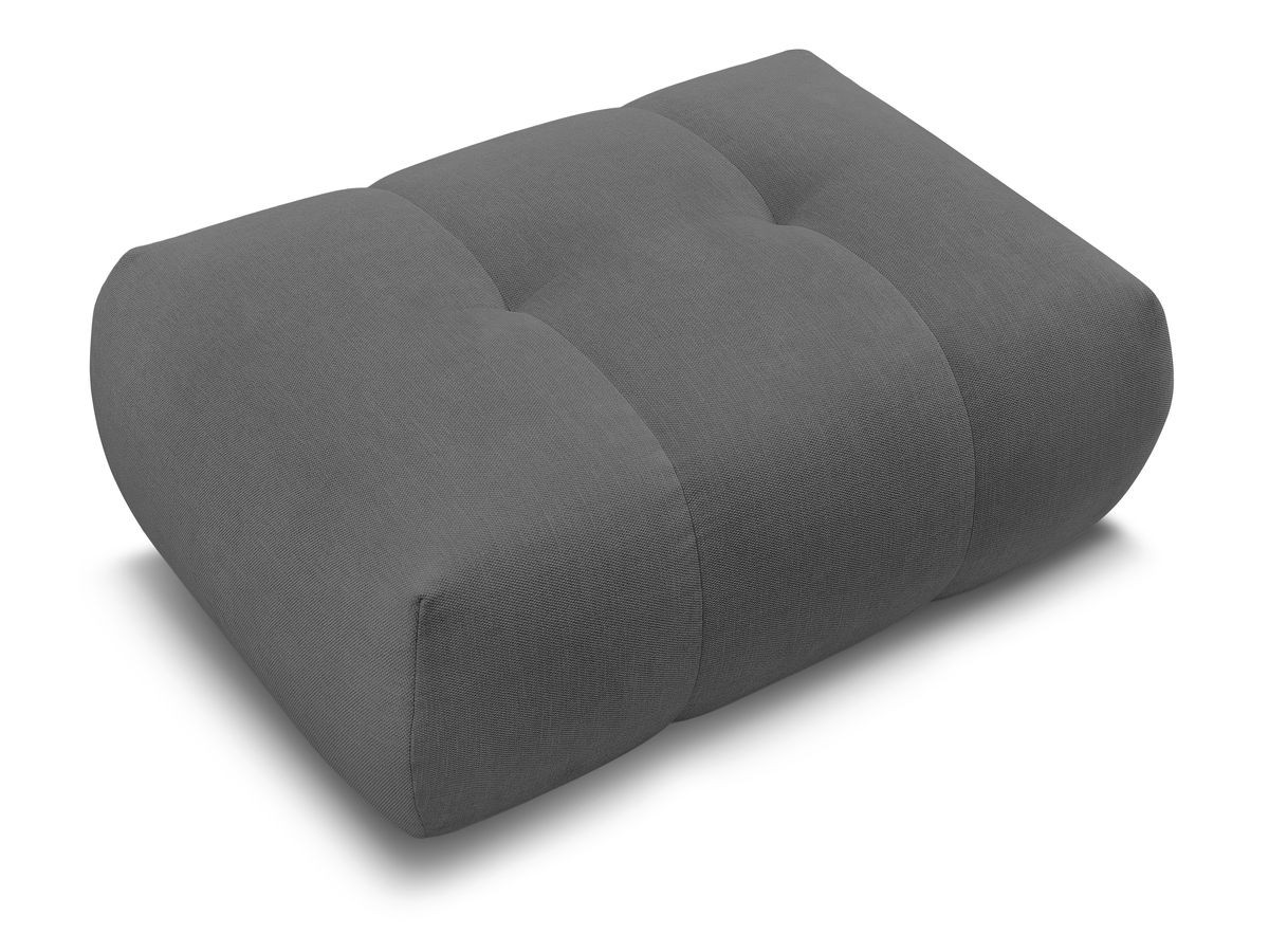 FUJI gladde stoffen poef