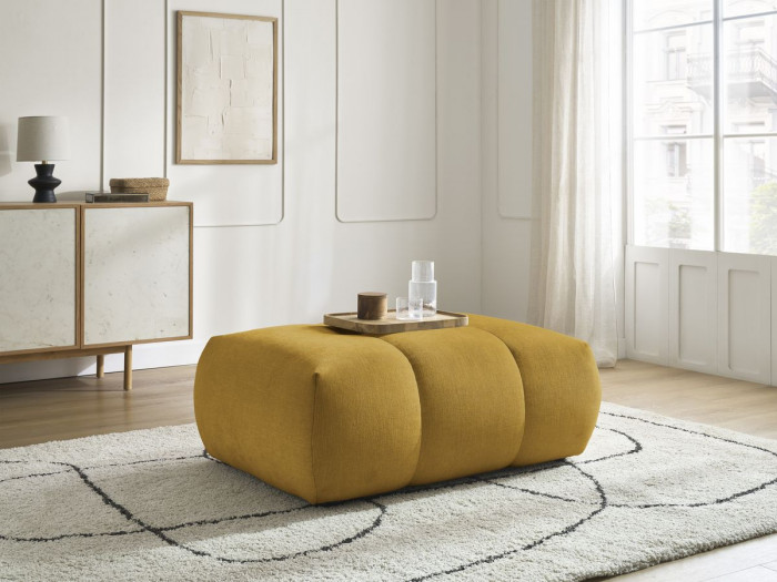 Pouf FUJI tissu lisse