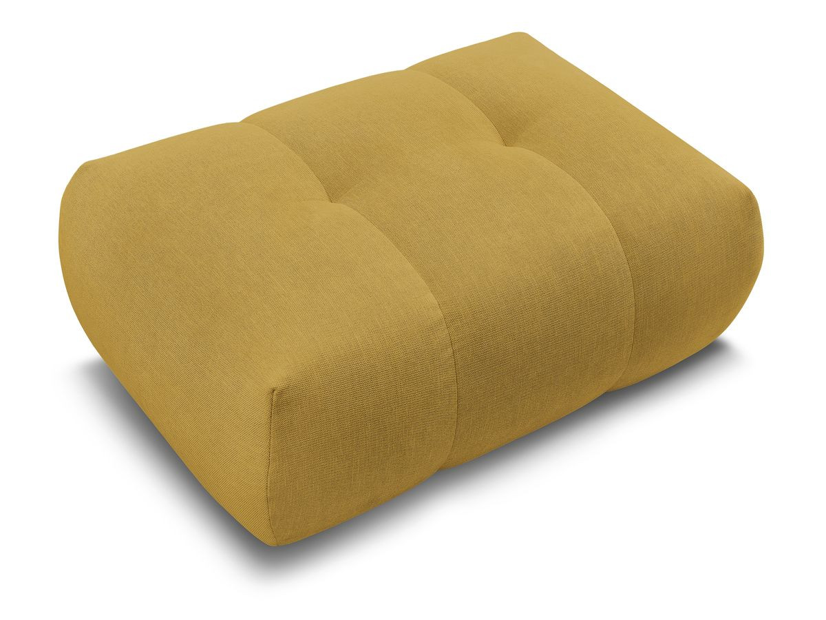 FUJI gladde stoffen poef