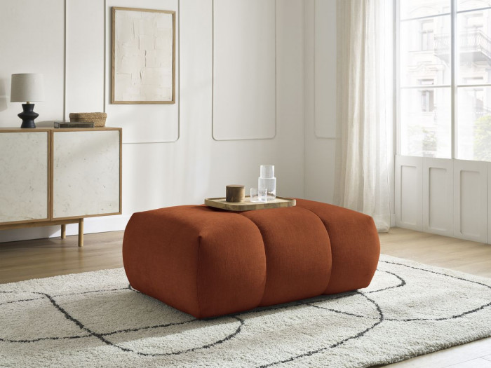 Pouf FUJI tissu lisse