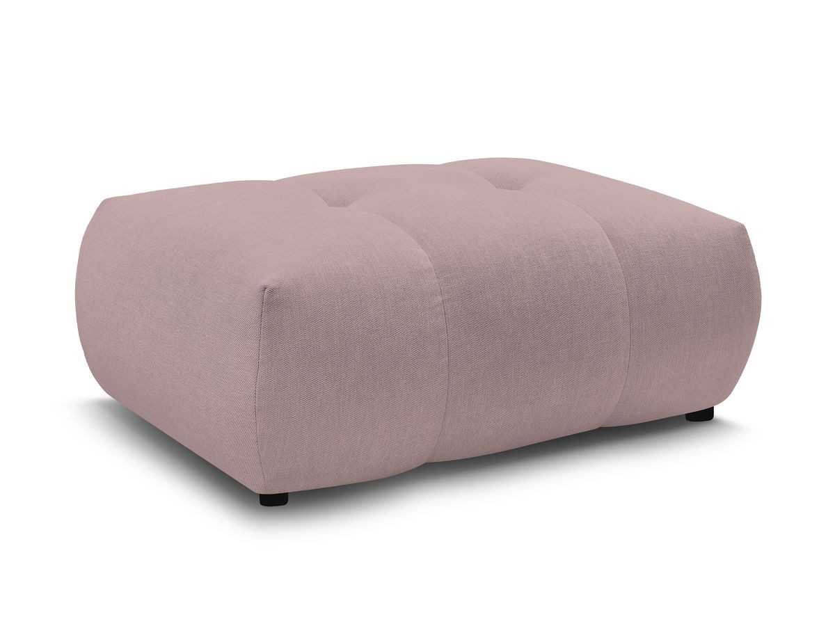 FUJI gladde stoffen poef