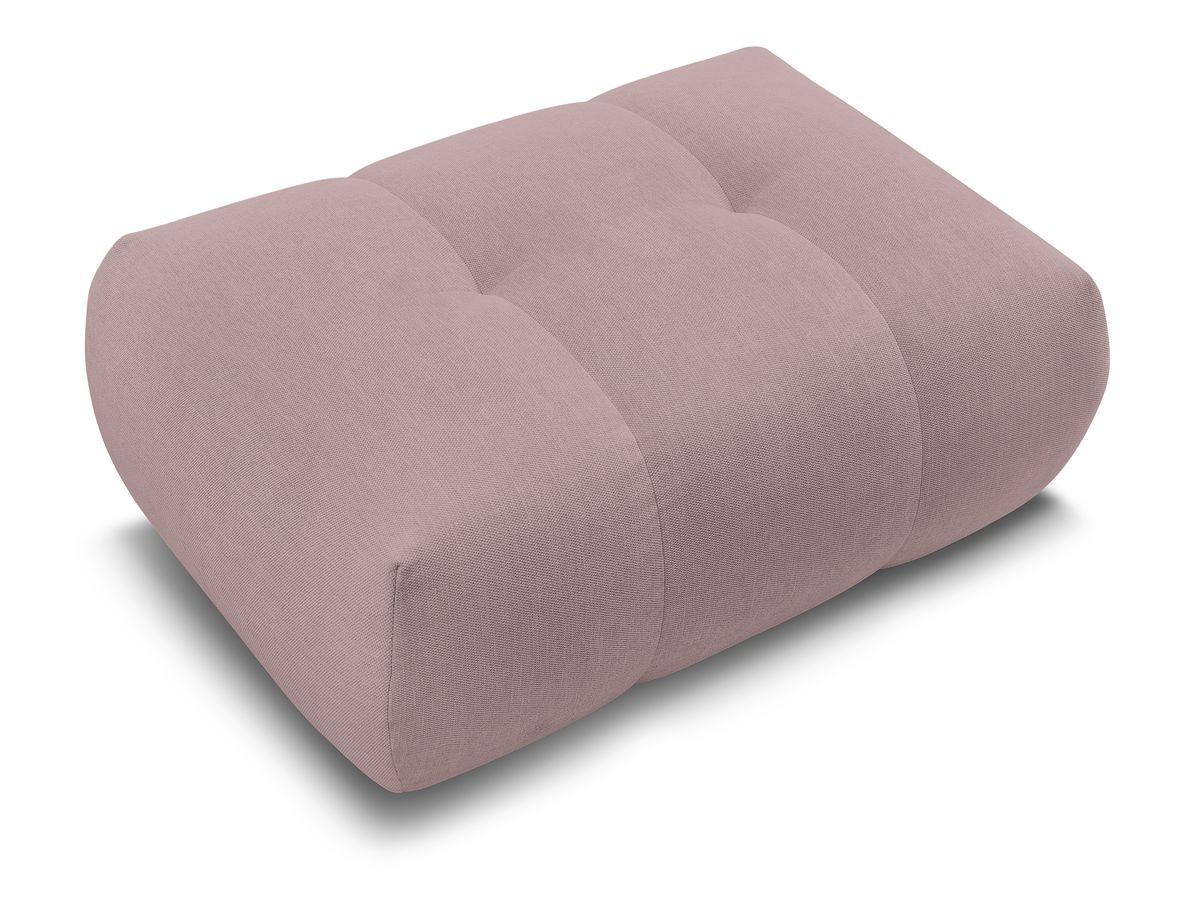 FUJI gladde stoffen poef