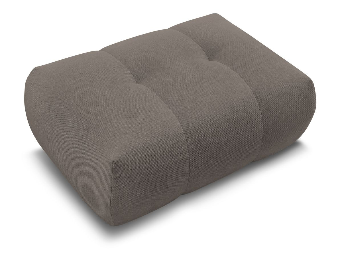 FUJI gladde stoffen poef