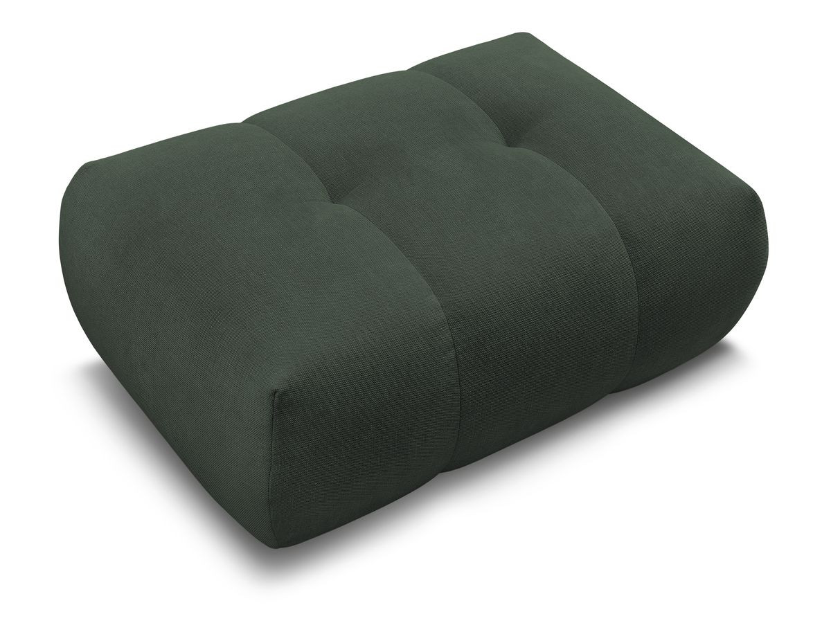 FUJI gladde stoffen poef