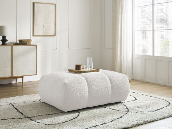Pouf FUJI tissu lisse