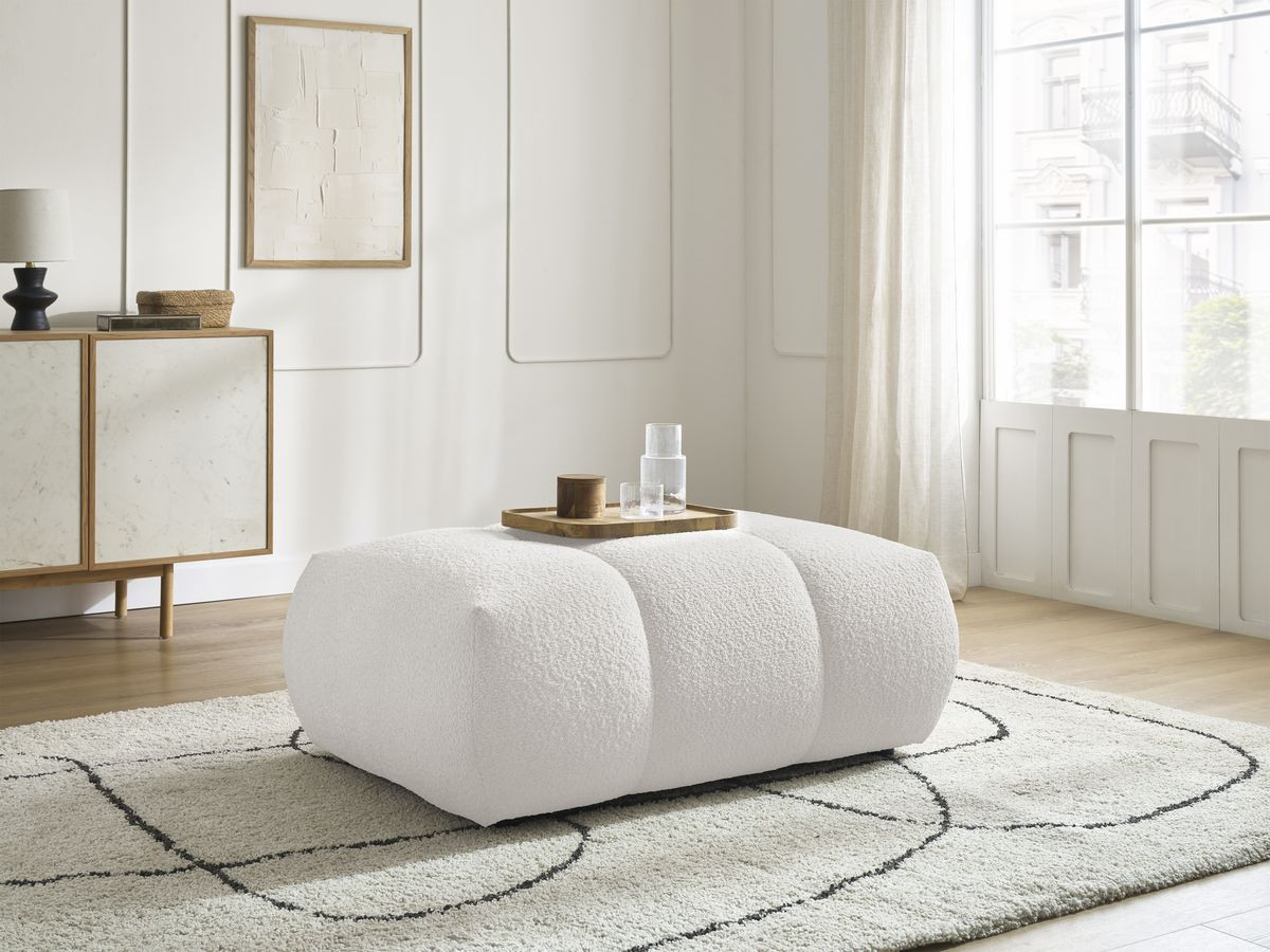 Pouf FUJI tissu lisse