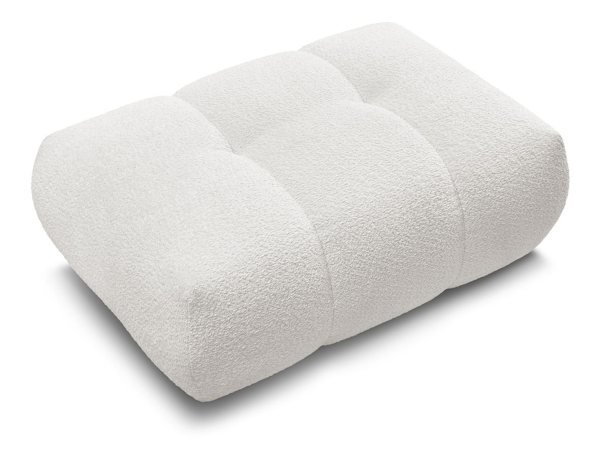 Canapé d'angle fixe EVEREST tissu chiné - Orange - Angle droit - 10 coussins
