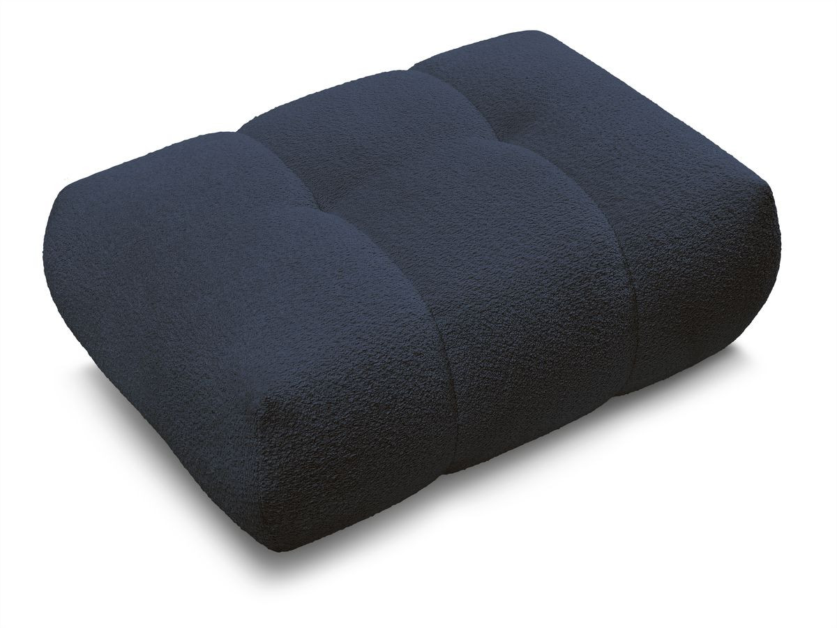 Canapé d'angle fixe EVEREST tissu chiné - Orange - Angle droit - 10 coussins