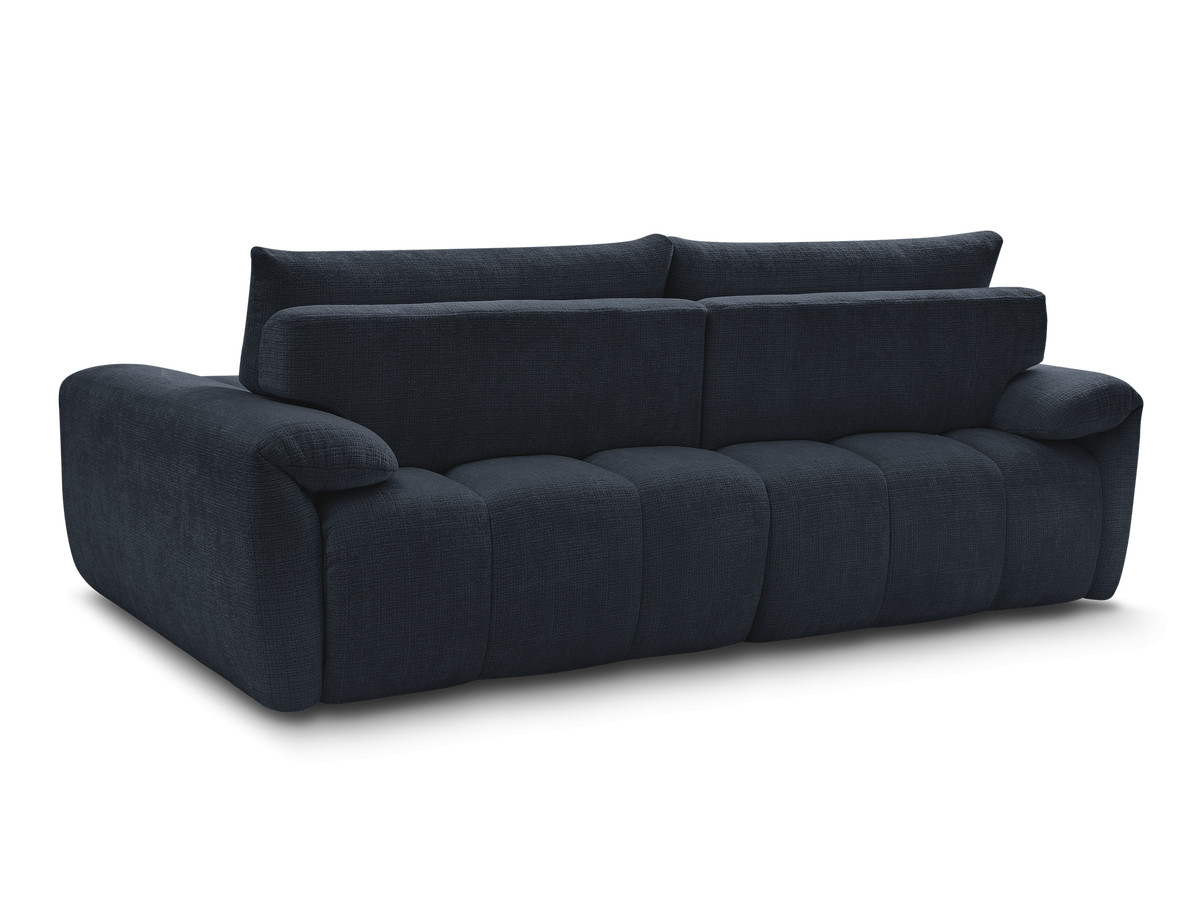 Canapé droit fixe 3 places IVANE tissu texturé