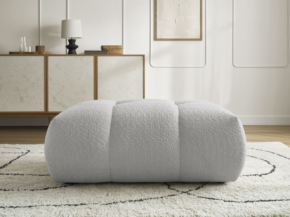 Pouf FUJI tissu bouclette