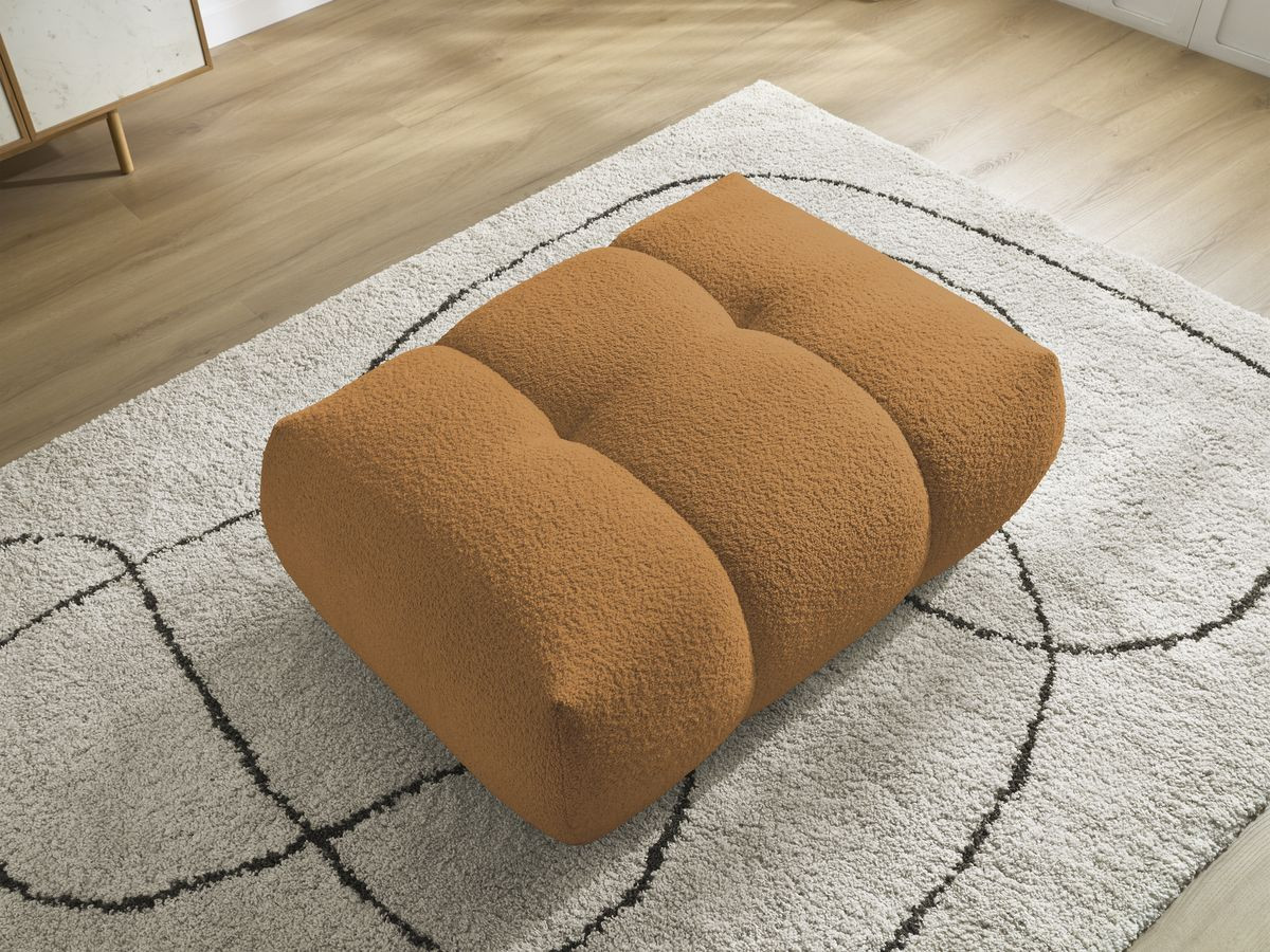 Pouf FUJI tissu bouclette