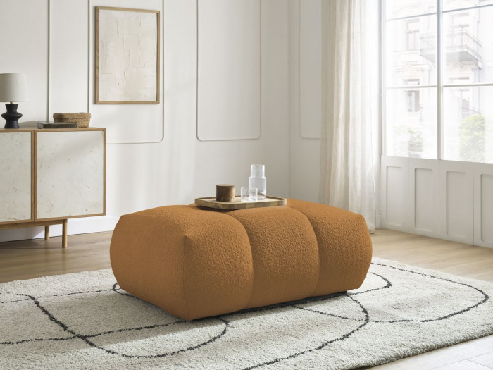 Pouf FUJI tissu bouclette
