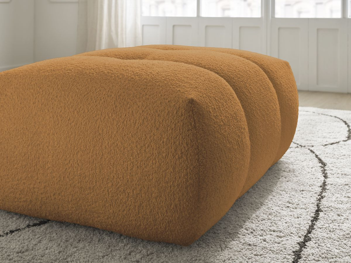Pouf FUJI tissu bouclette