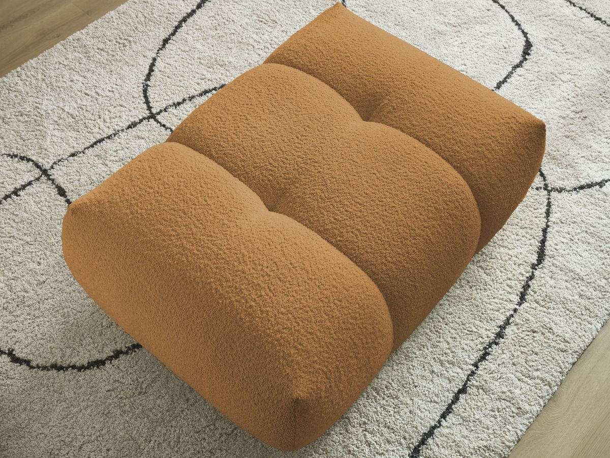 Pouf FUJI tissu bouclette