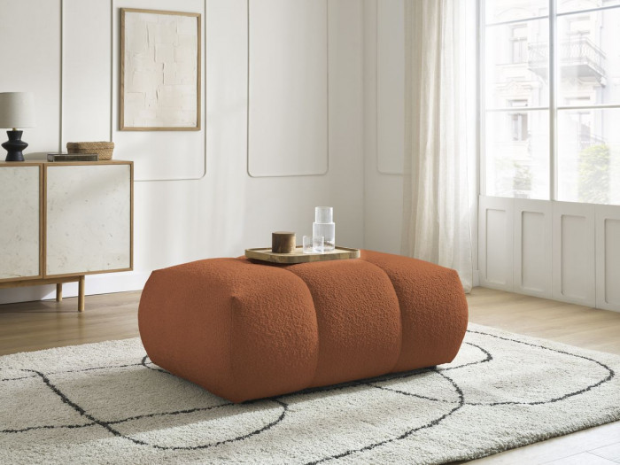Pouf FUJI tissu bouclette