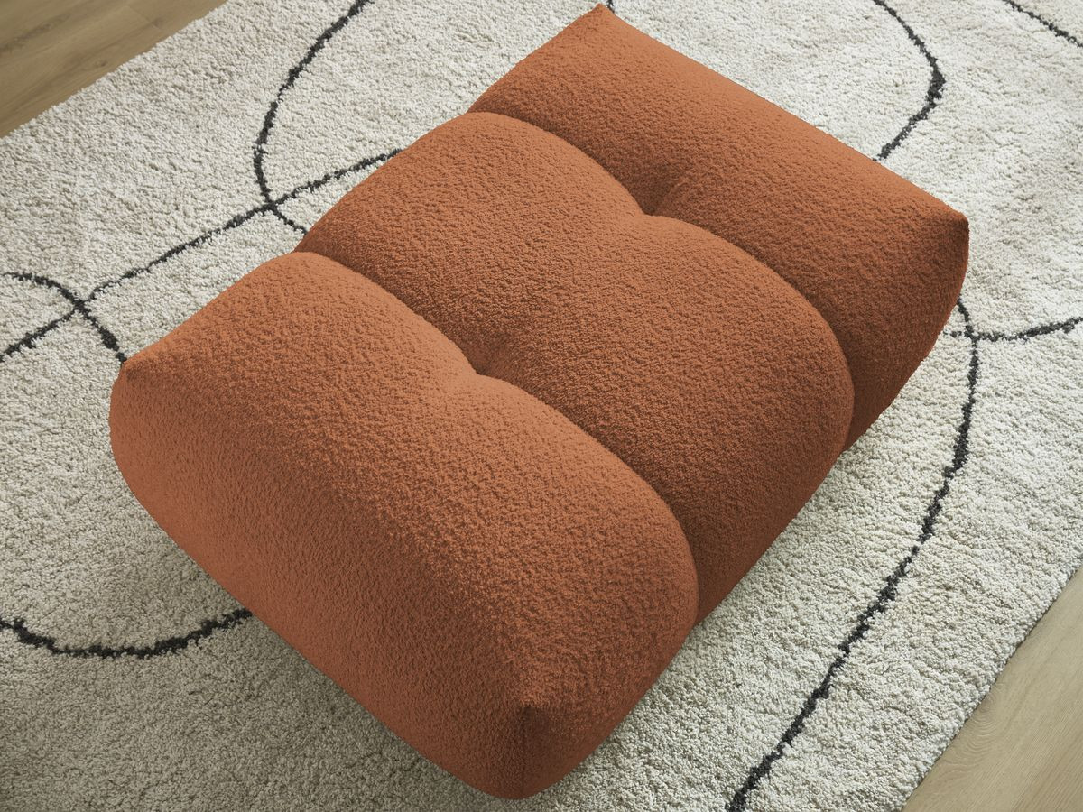 Pouf FUJI tissu bouclette