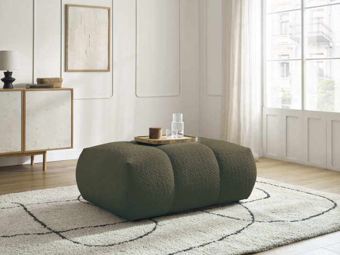 Pouf FUJI tissu bouclette