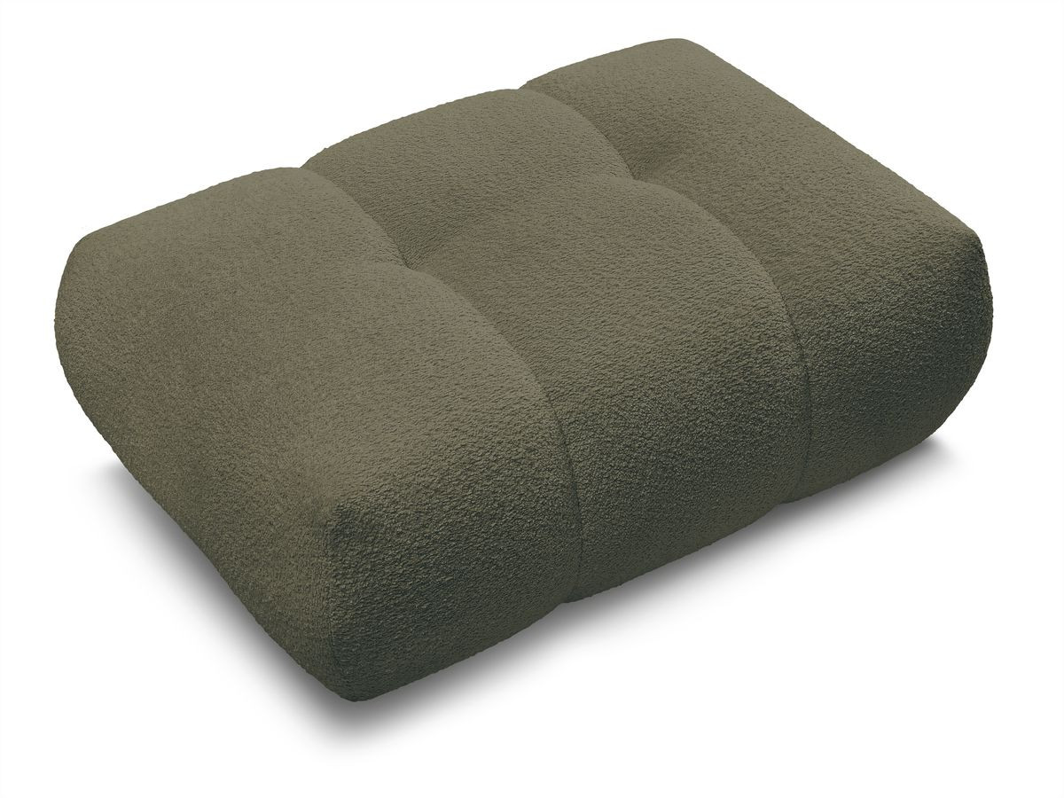 Canapé d'angle fixe EVEREST tissu chiné - Orange - Angle droit - 10 coussins