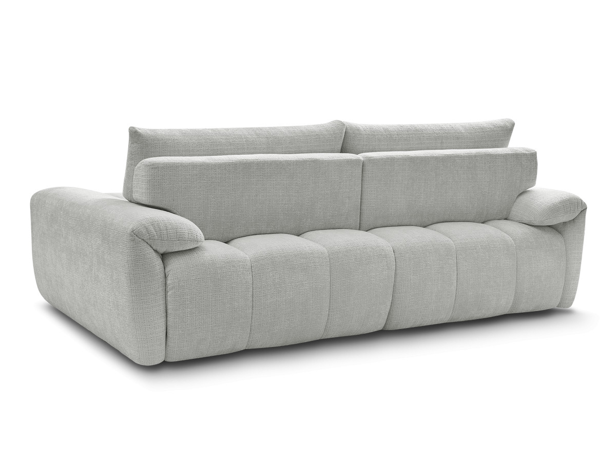 Canapé droit fixe 3 places IVANE tissu texturé