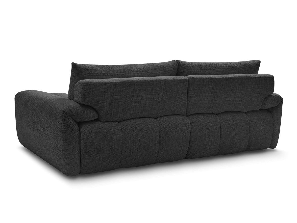Canapé droit fixe 3 places IVANE tissu texturé