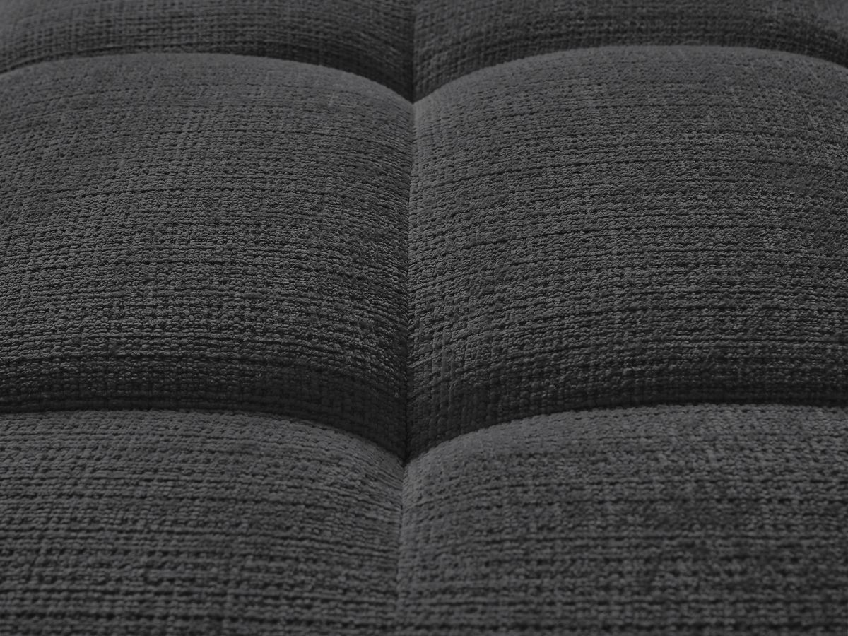 Canapé droit fixe 3 places IVANE tissu texturé