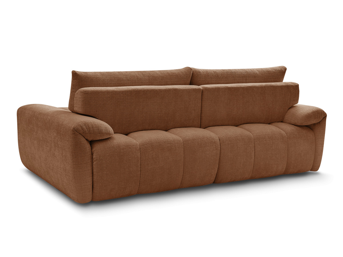Canapé droit fixe 3 places IVANE tissu texturé